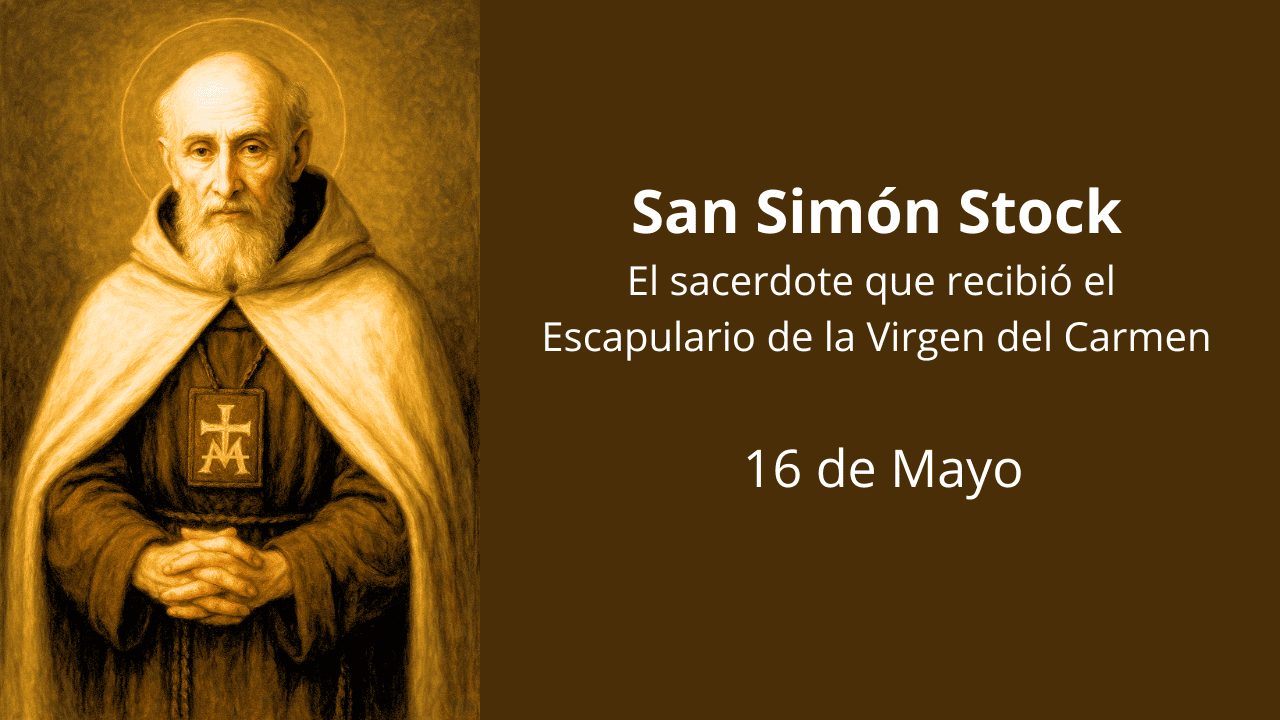 San Simón Stock: El sacerdote que recibió el Escapulario de la Virgen del Carmen