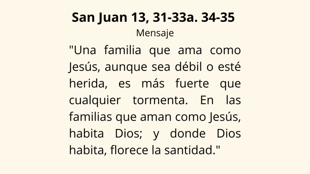Evangelio San Juan 13, 31-33a. 34-35