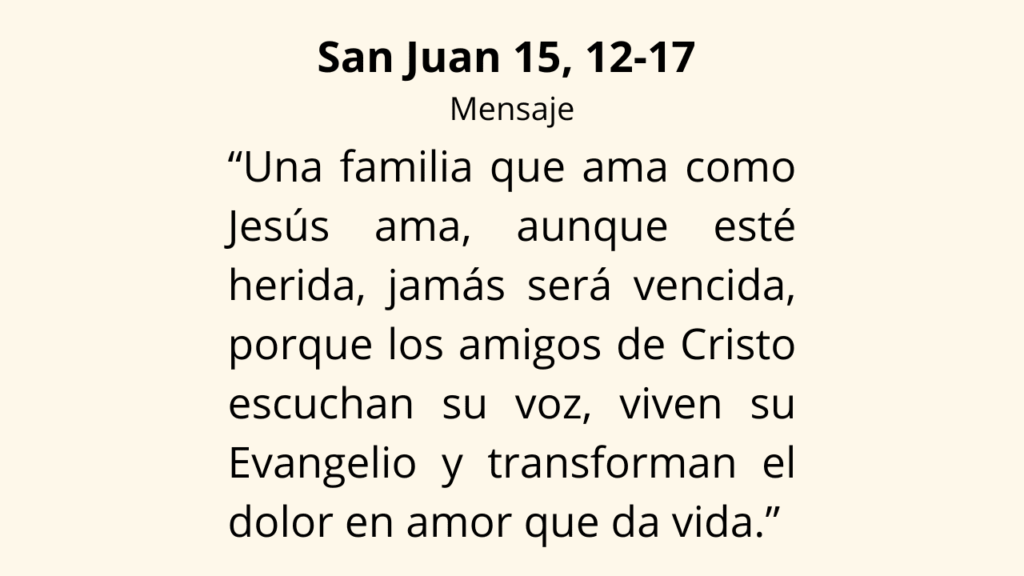 Evangelio San Juan 15, 12-17