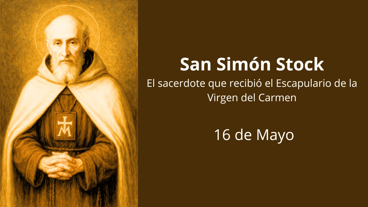 San Simón Stock: El sacerdote que recibió el Escapulario de la Virgen del Carmen