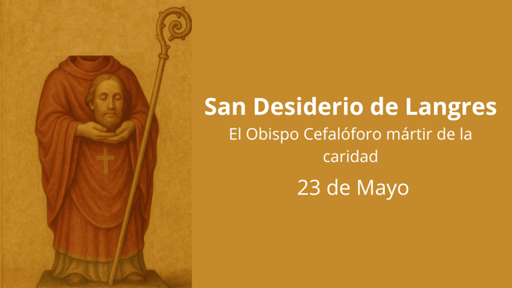 San Desiderio de Langres: El Obispo Cefalóforo mártir de la caridad