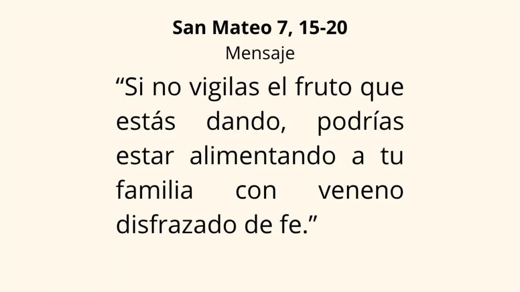 Evangelio San Mateo 7, 15-20