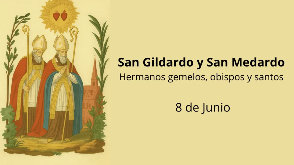 San Gildardo y San Medardo: Hermanos gemelos, obispos y santos