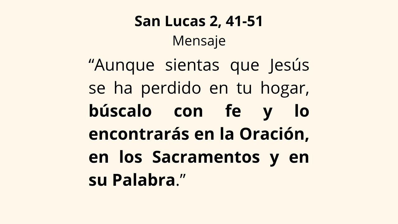 Evangelio San Lucas 2, 41-51