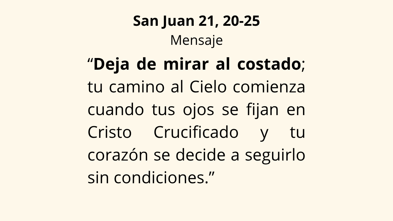 Evangelio San Juan 21, 20-25