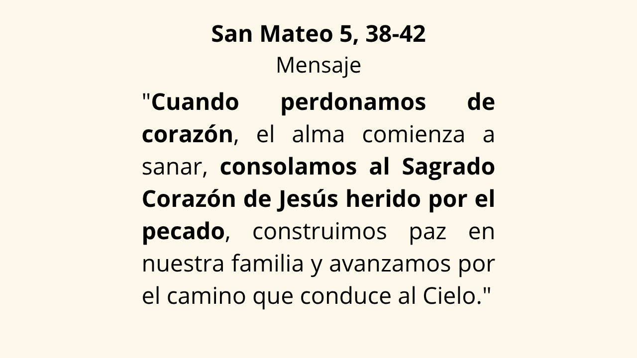 Evangelio San Mateo 5, 38-42