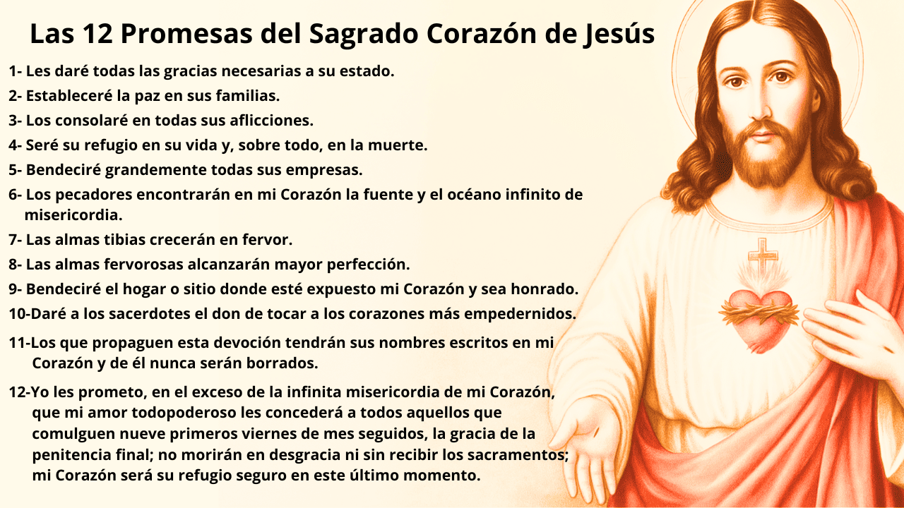 Las 12 promesas del sagrado corazón de jesús