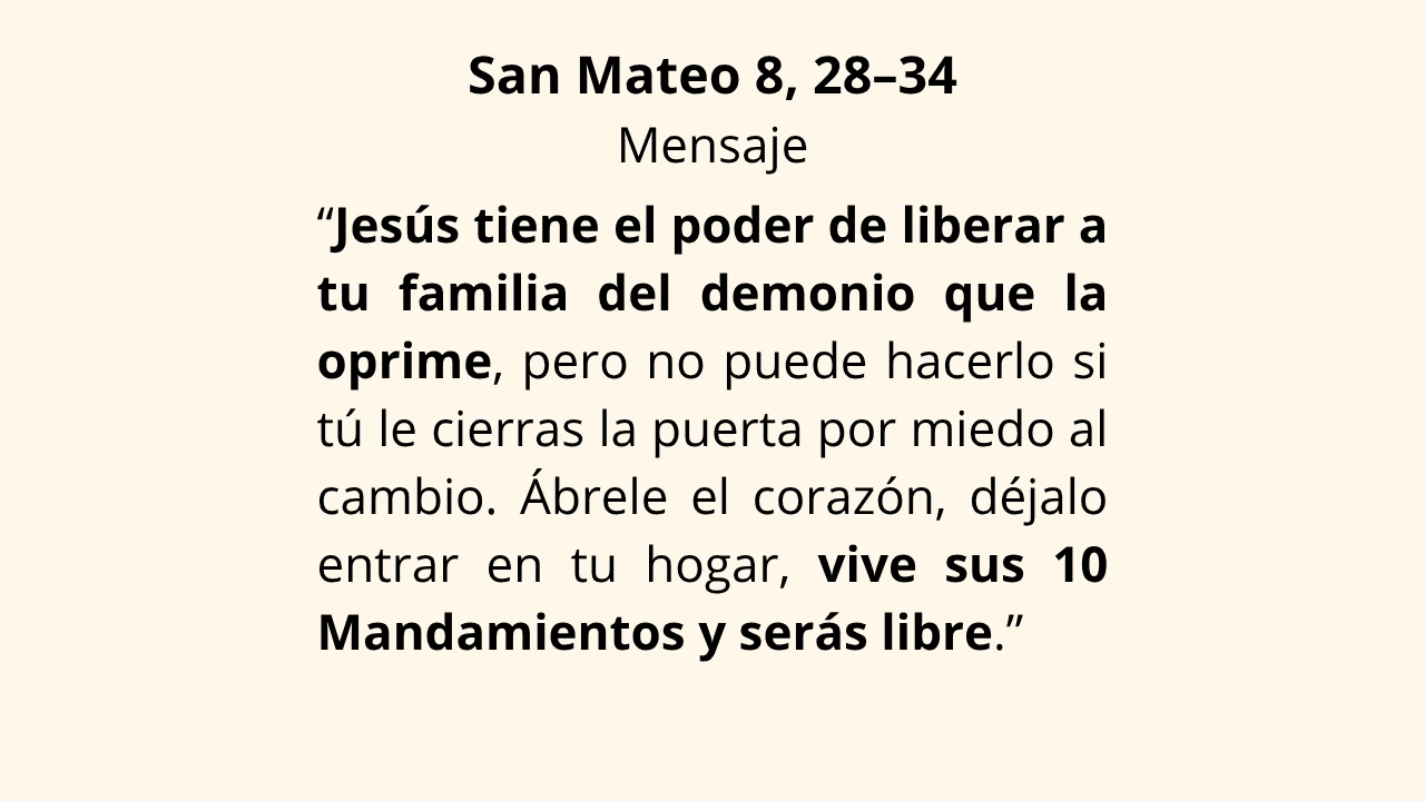 Evangelio San Mateo 8, 28–34