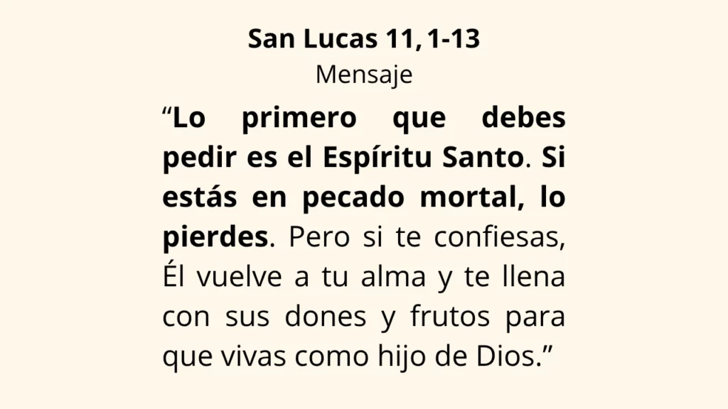 Evangelio San Lucas 11, 1‑13