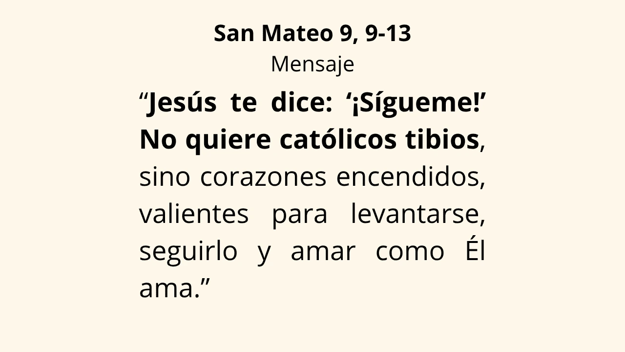 Evangelio San Mateo 9, 9-13