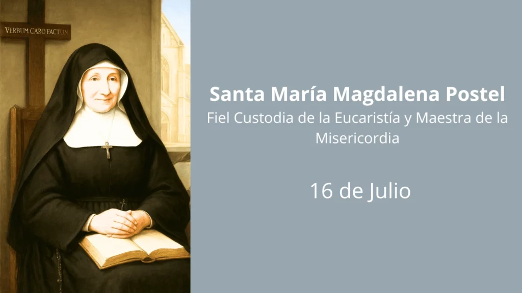 Santa María Magdalena Postel: Fiel Custodia de la Eucaristía y Maestra de la Misericordia