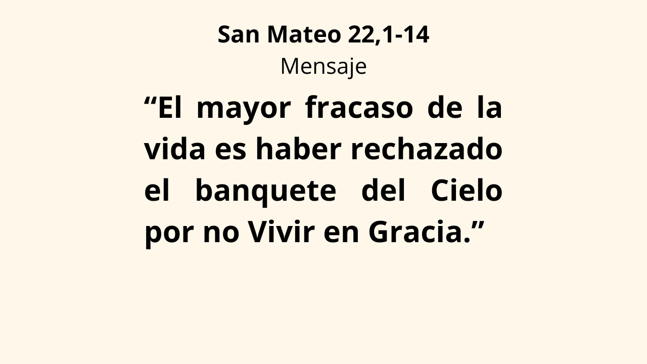Evangelio San Mateo 22,1-14
