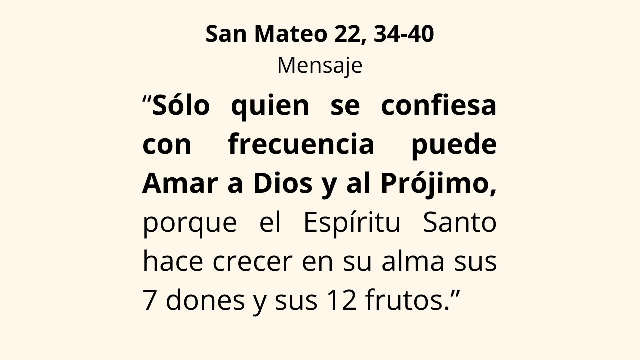 Evangelio San Mateo 22, 34-40