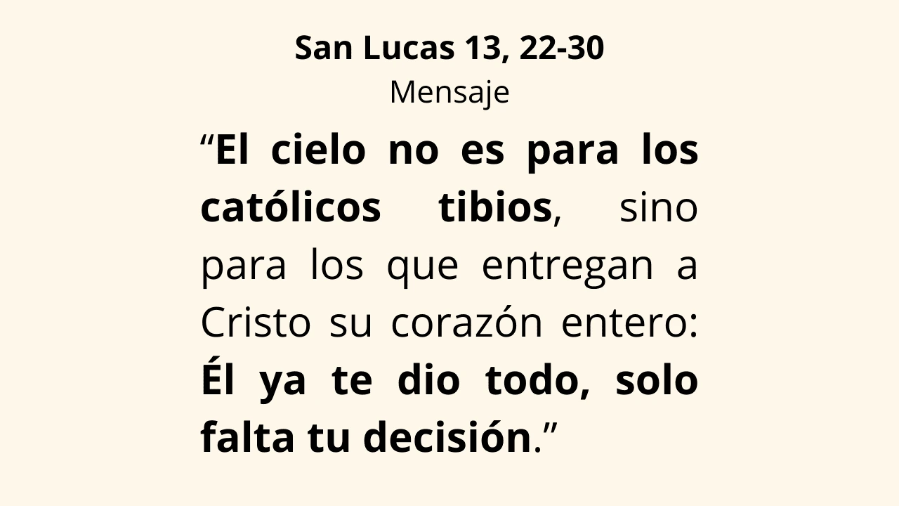 Evangelio San Lucas 13, 22-30