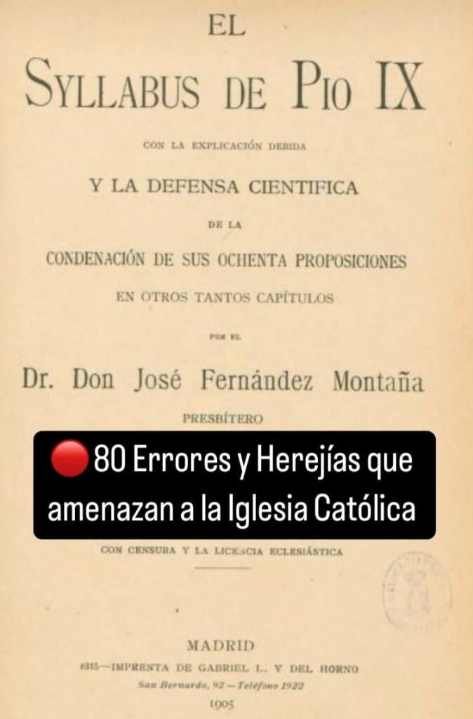 El Syllabus de Pío IX