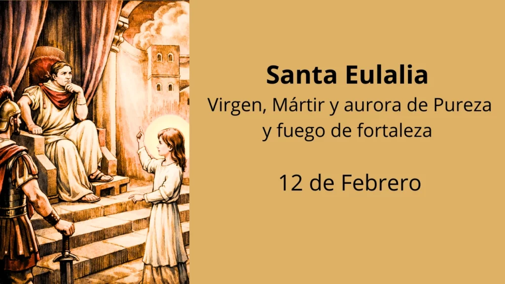 Santa Eulalia: Virgen, Mártir y aurora de Pureza y fuego de fortaleza