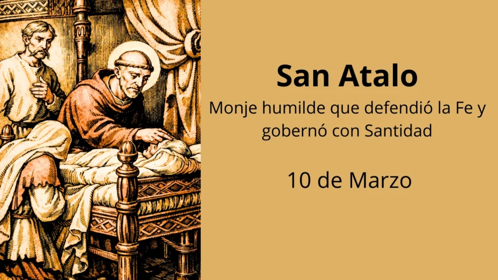 San Atalo: Monje humilde que defendió la Fe y gobernó con Santidad