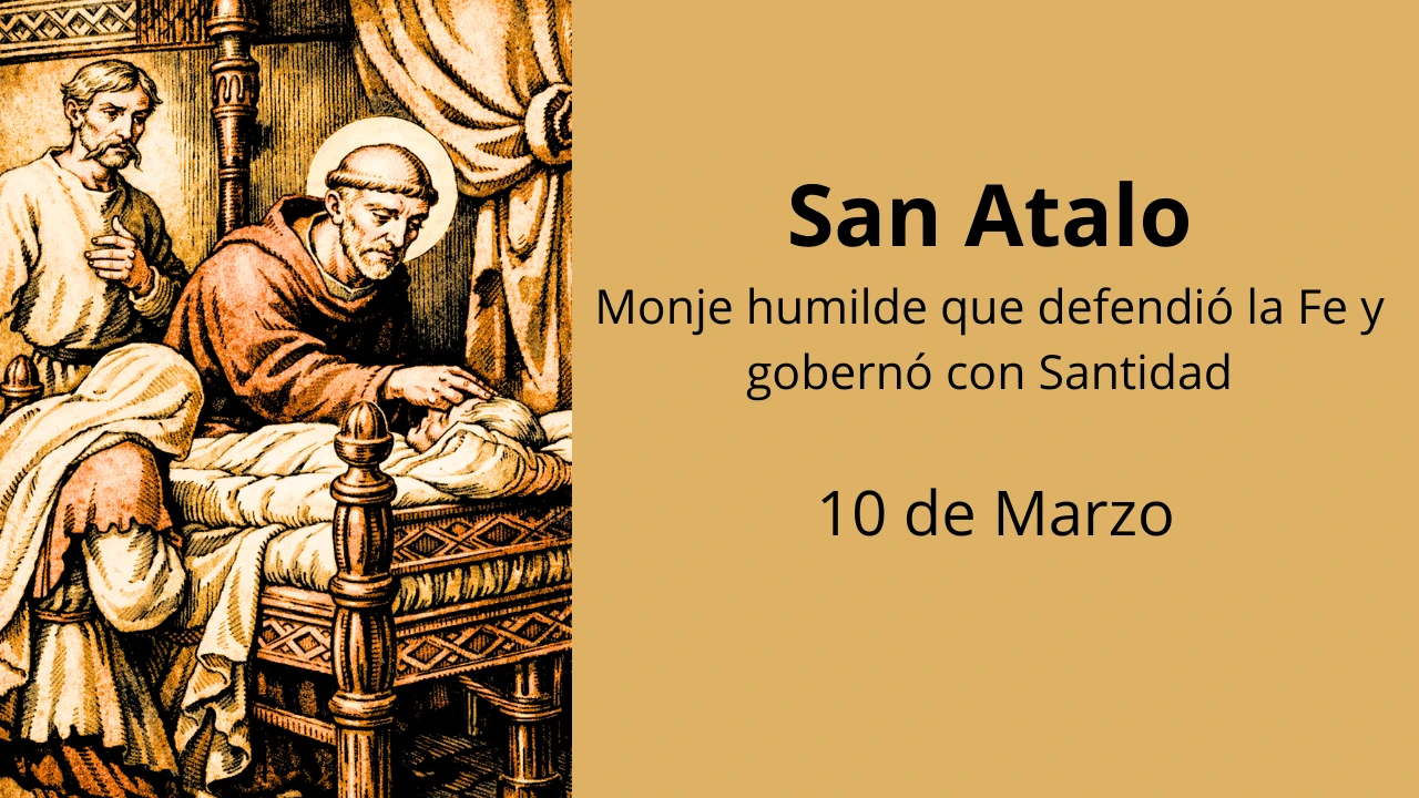San Atalo: Monje humilde que defendió la Fe y gobernó con Santidad