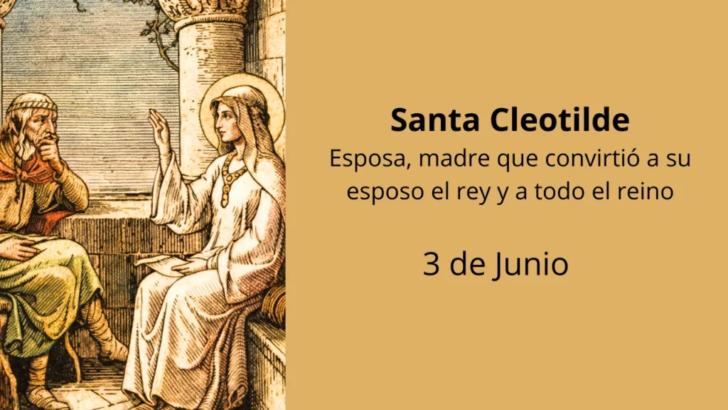 Esposa, madre que convirtio a su esposo el rey y a todo el reino