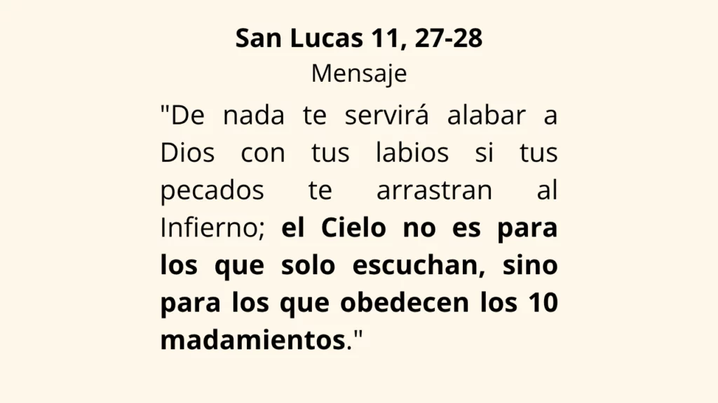 Evangelio San Lucas 11, 27-28