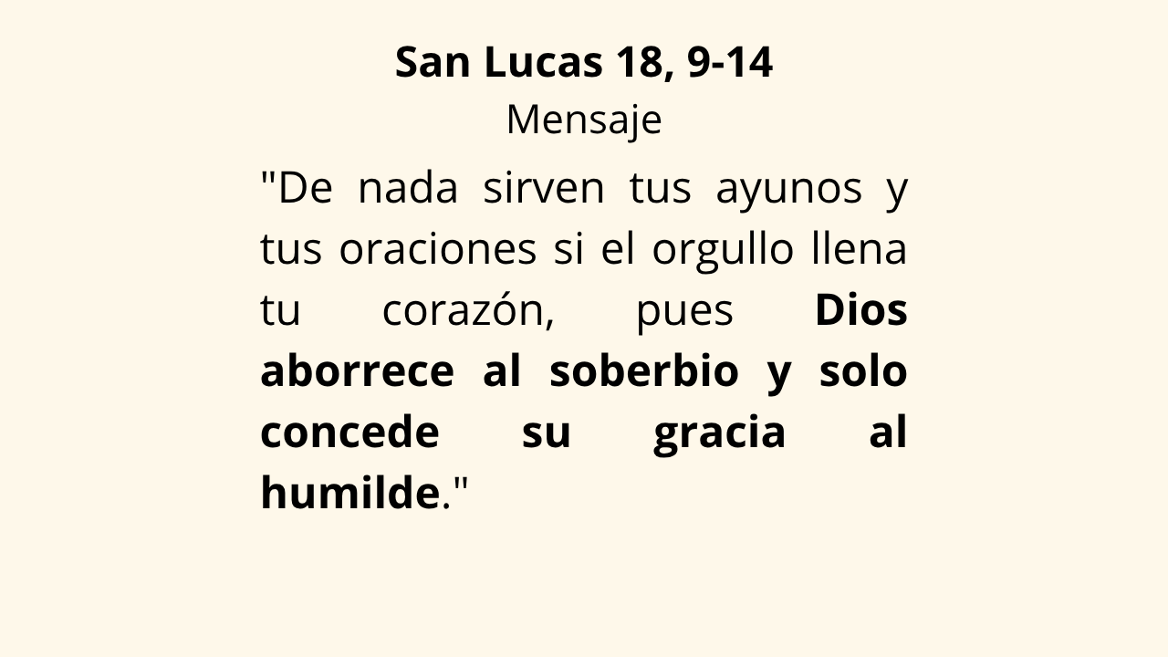 San Lucas 18, 9-14